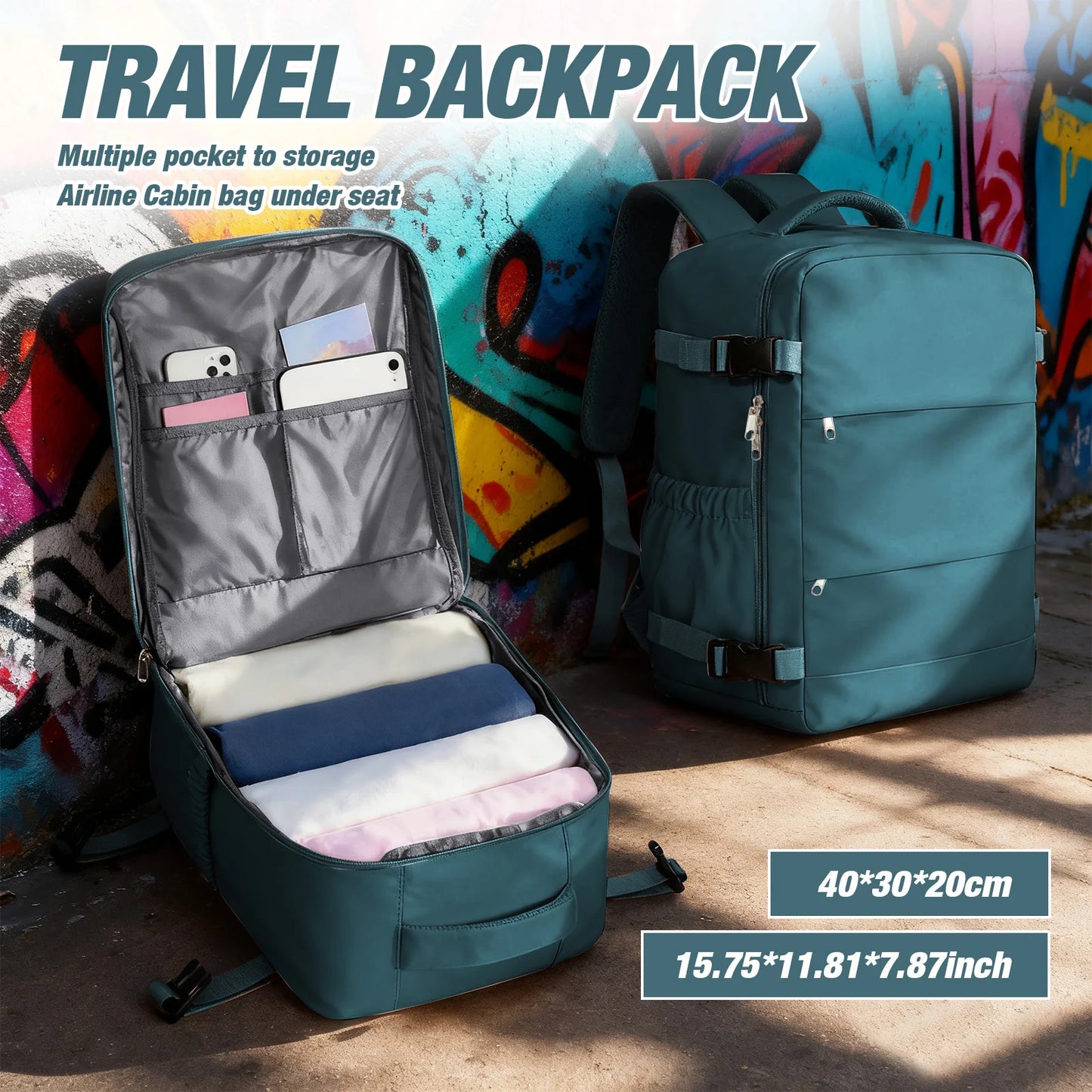 Convenient Under Seat Travel Backpack | Ideal for Adventures