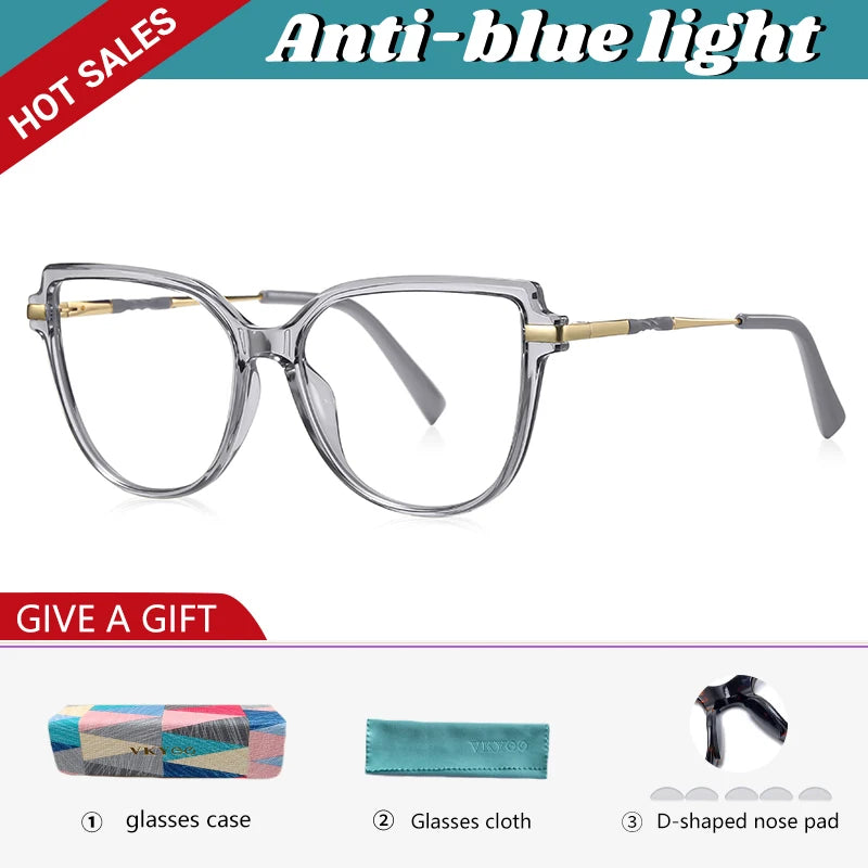 Trendy Anti-Blue Light Prescription Glasses for Women