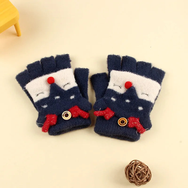 Kids Winter Fleece Gloves | Cozy Plush Mittens for Cold Weather