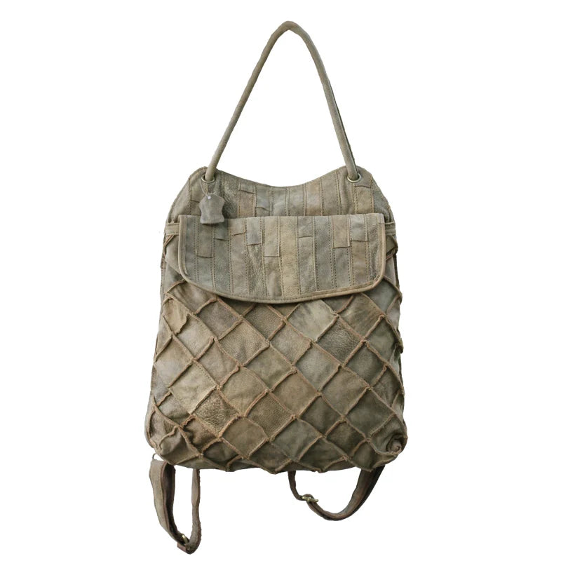 Multifunctional Leather Backpack for Women | Large Capacity Travel Bag