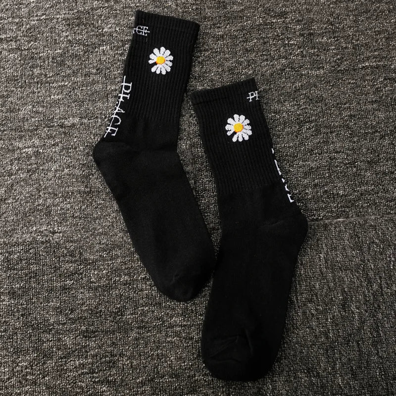 Stylish Butterfly Crew Socks for Women | Kawaii Streetwear Fashion