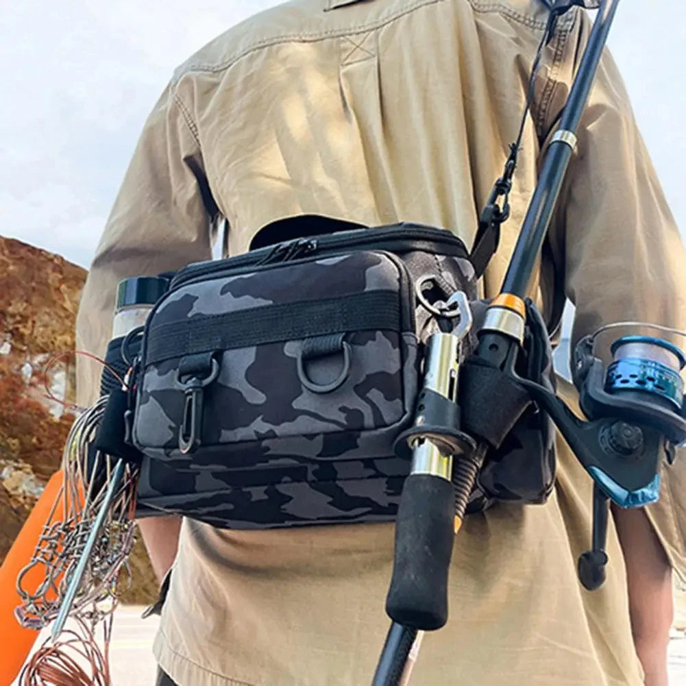 Portable Fishing Tackle Shoulder Bag | Multi-Purpose Outdoor Storage