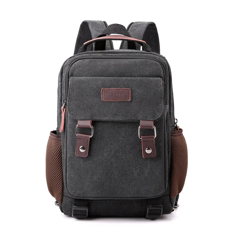Small Men's Canvas Backpack | Versatile Casual Rucksack