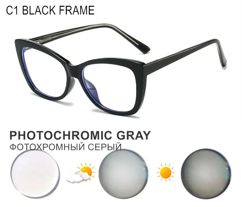 Gafas de Miopía Personalizadas con Bloqueo de Luz Azul y Lentes Fotocromáticas
