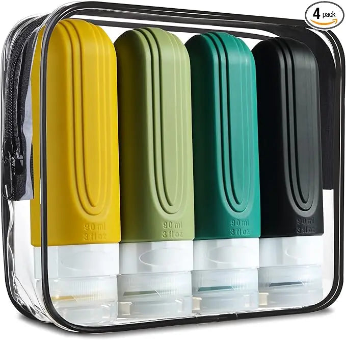 TSA Approved Travel Bottles | Leak Proof Silicone Toiletry Containers