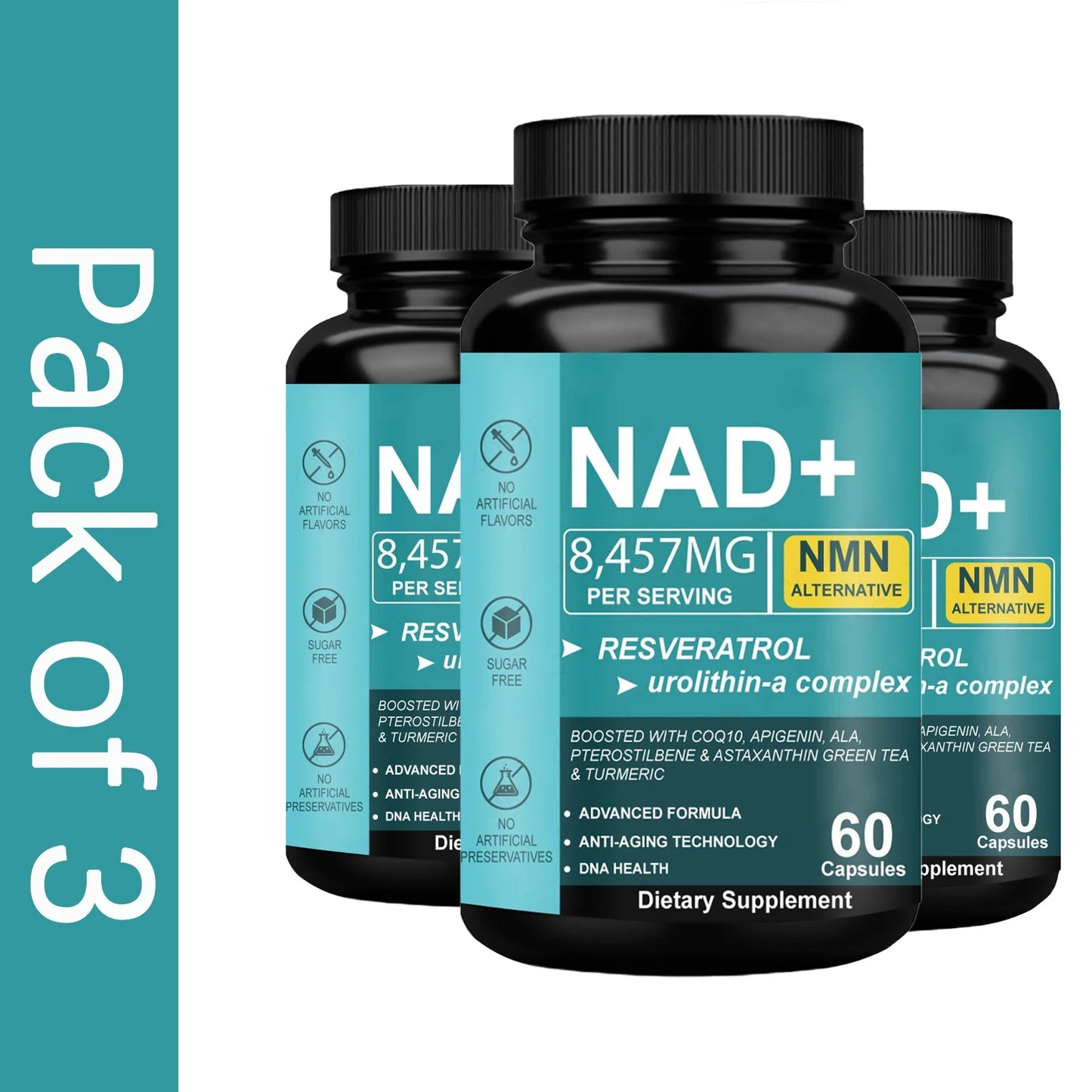 NAD Supplement with Resveratrol | Powerful NMN Formula for Vitality