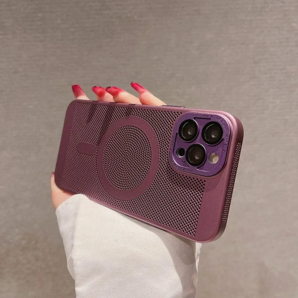 Funda de lujo mate para teléfono con disipación de calor | Protectora y elegante