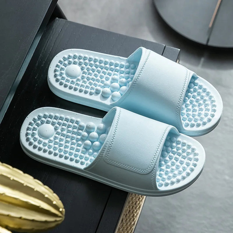 Women & Men Massage Slippers | Soft Non-Slip Indoor Slides