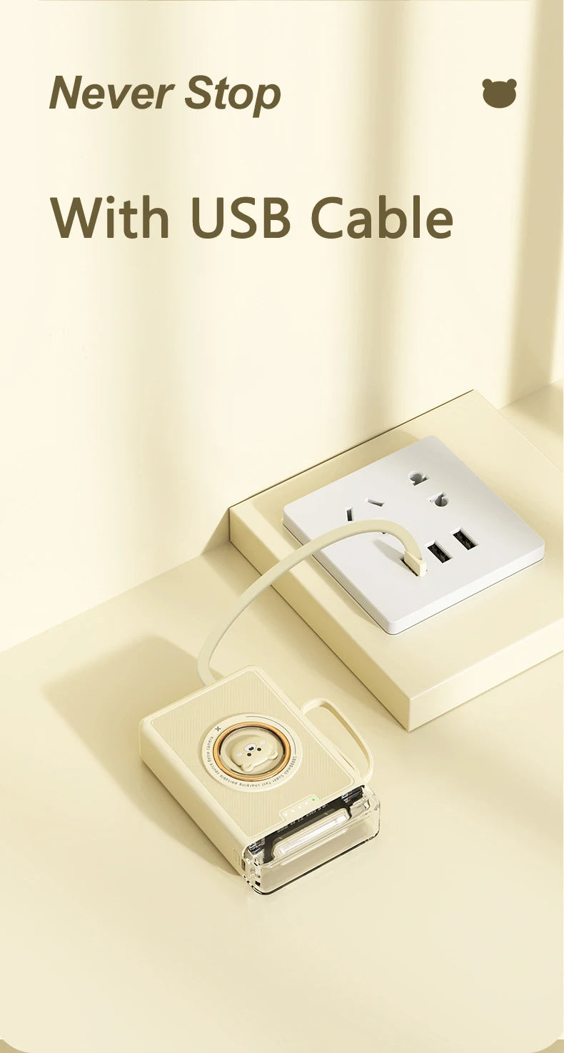 Cute Mini Power Bank 20000mAh Portable Charger | External Battery Pack