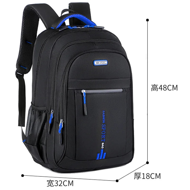 Men's Oxford Waterproof Backpack | Stylish School & Travel Bag
