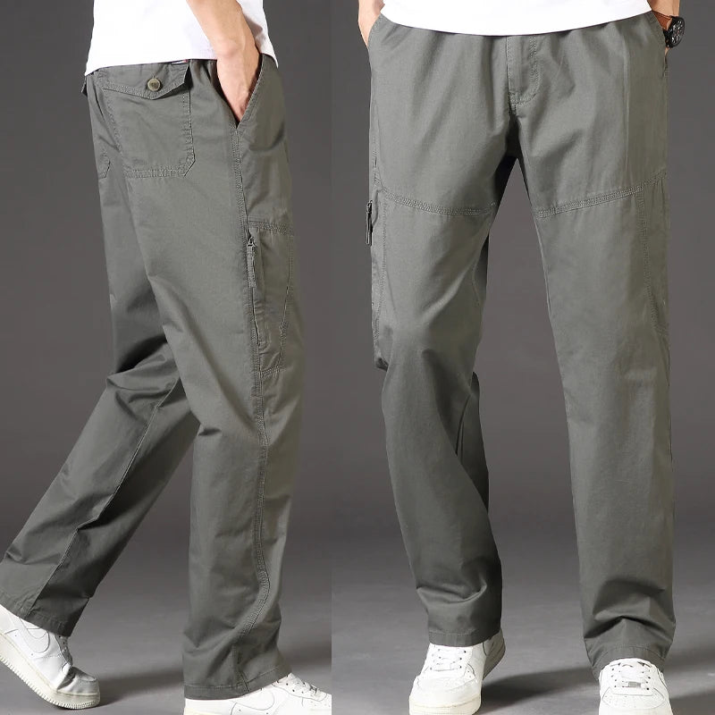 Men's Cotton Cargo Pants | Casual Sports Sweatpants for Every Day
