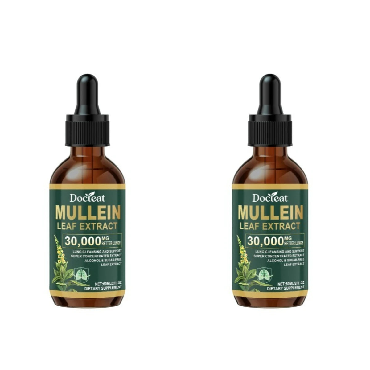 Mullein Liquid Drops for Respiratory Health | 60ml Bottle