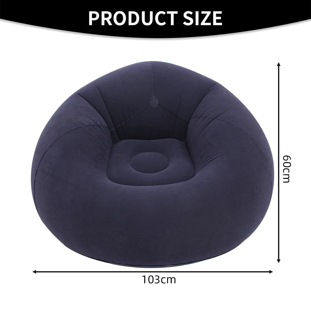 Sofá inflable portátil | Tumbona perfecta para acampar al aire libre