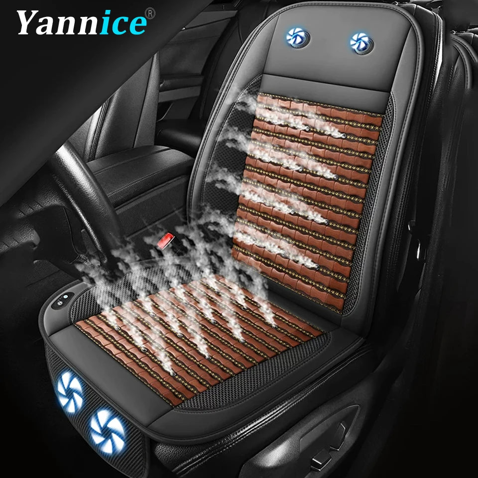 Summer Car Cooling Seat Cover with Fans | Universal Ventilation Cushion