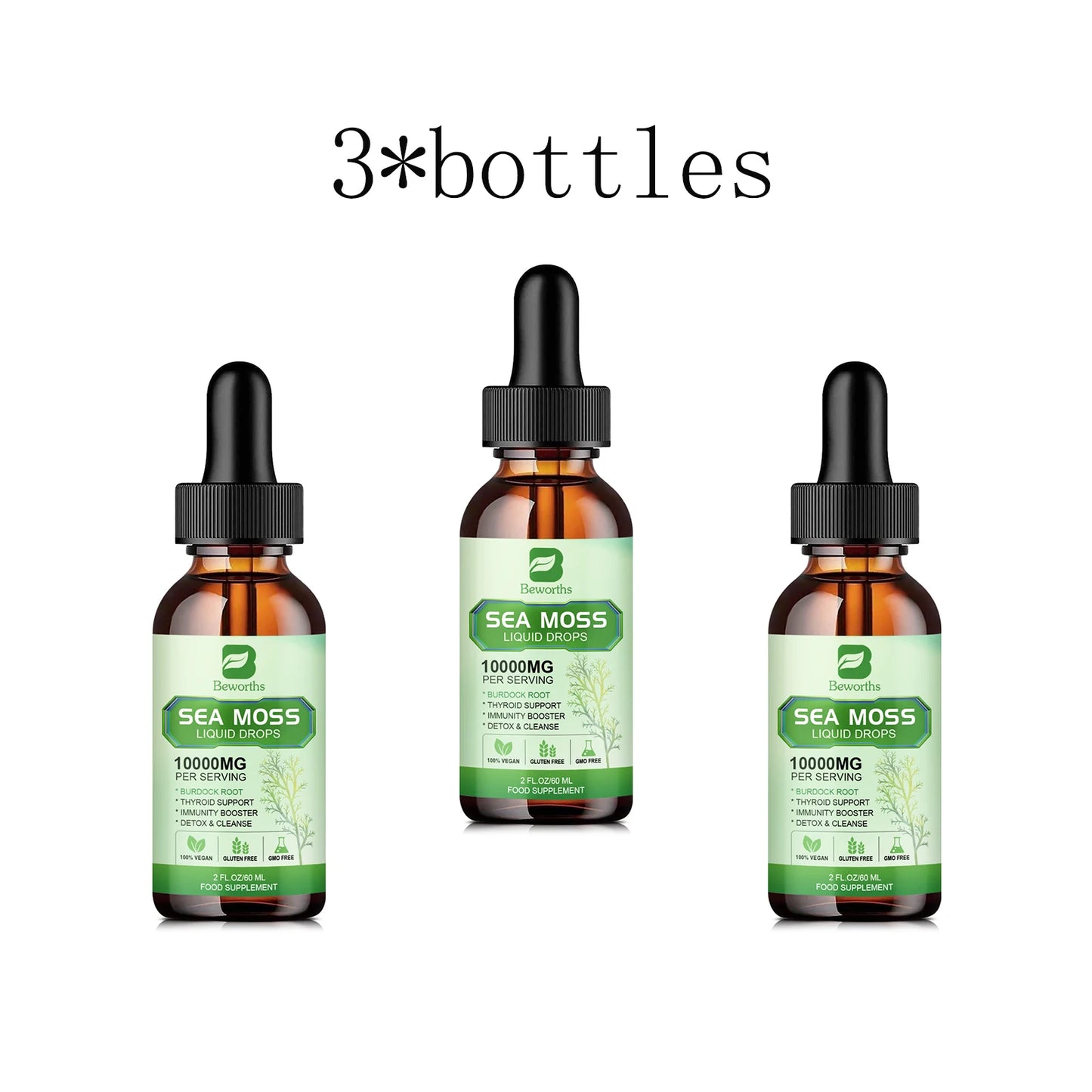 Sea Moss Liquid Drops | Immune Support & Antioxidant Supplement