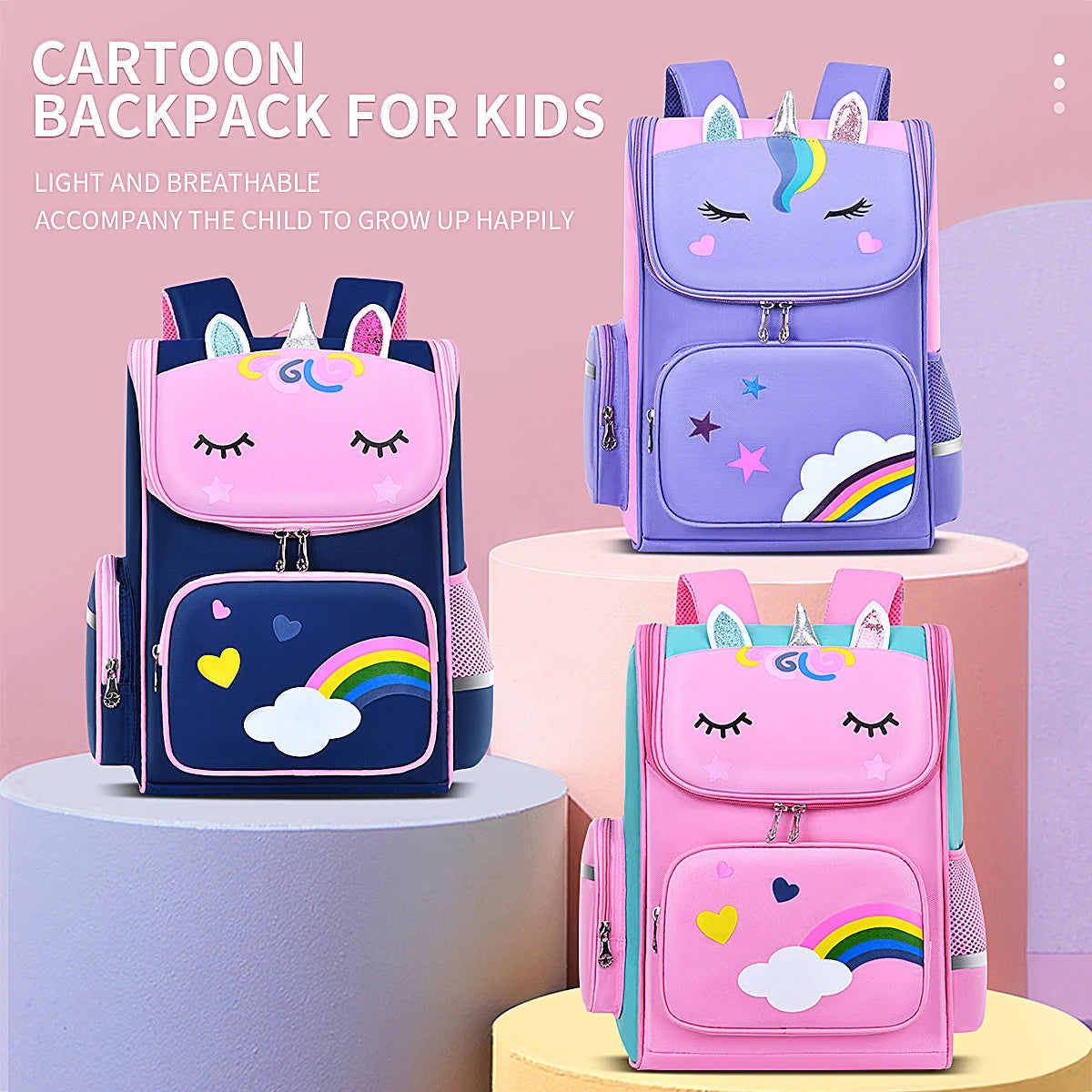 Cute Unicorn Backpack for Kids | Fun Schoolbag for Boys & Girls