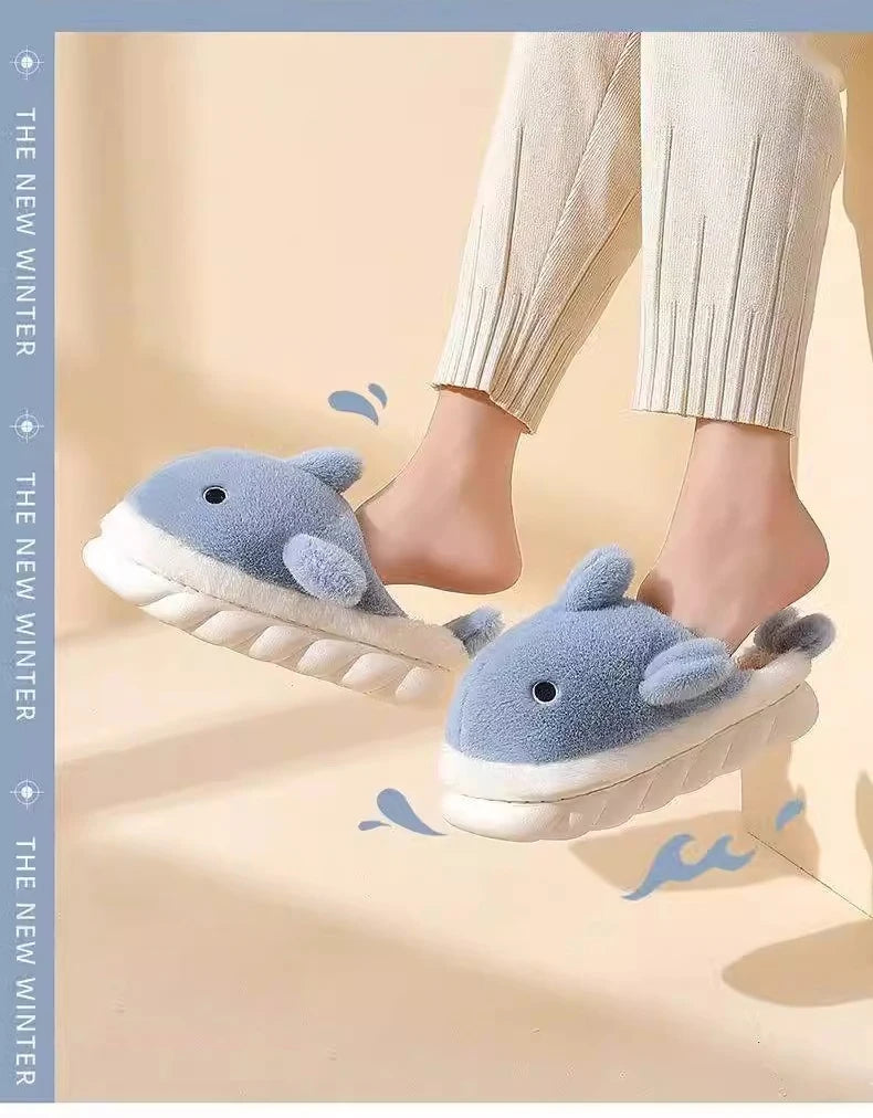 Winter Waterproof Corduroy Cotton Slippers | Cozy Indoor Footwear
