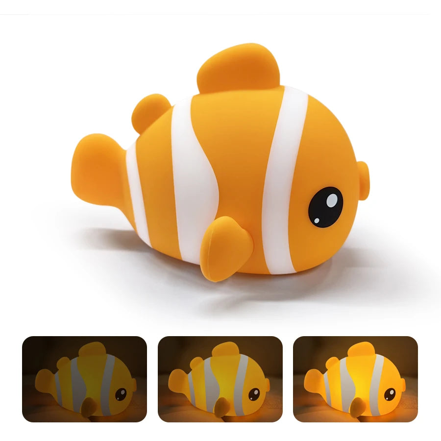 Cute Animal Silicone LED Night Light | Adorable Sleep Lamp