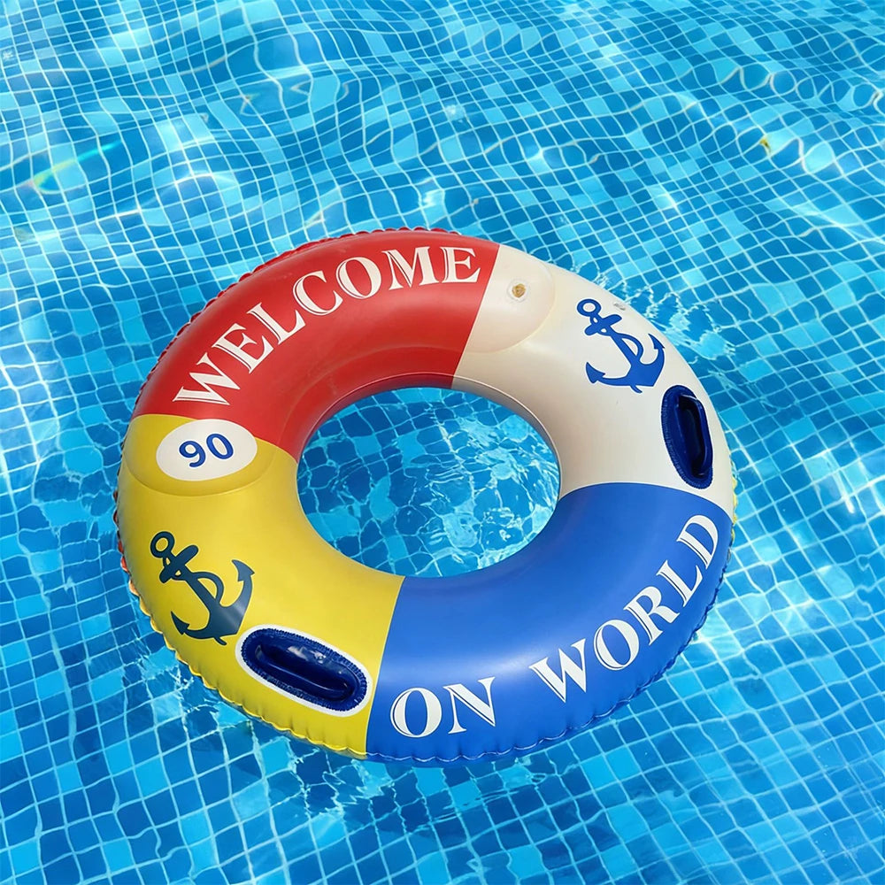 Adult Inflatable Swimming Ring | Summer Pool Float Tube