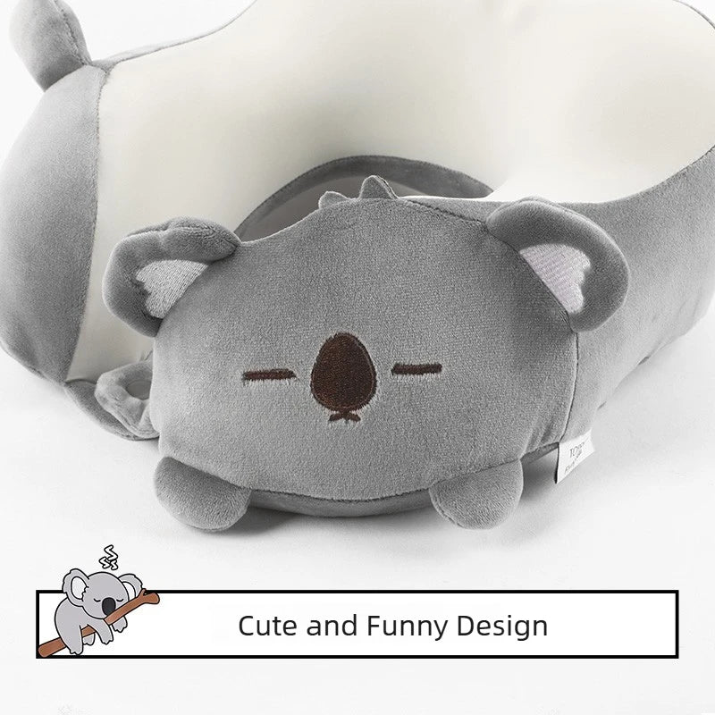 Cute Animal U-Shaped Neck Pillow | Ergonomic Travel Support