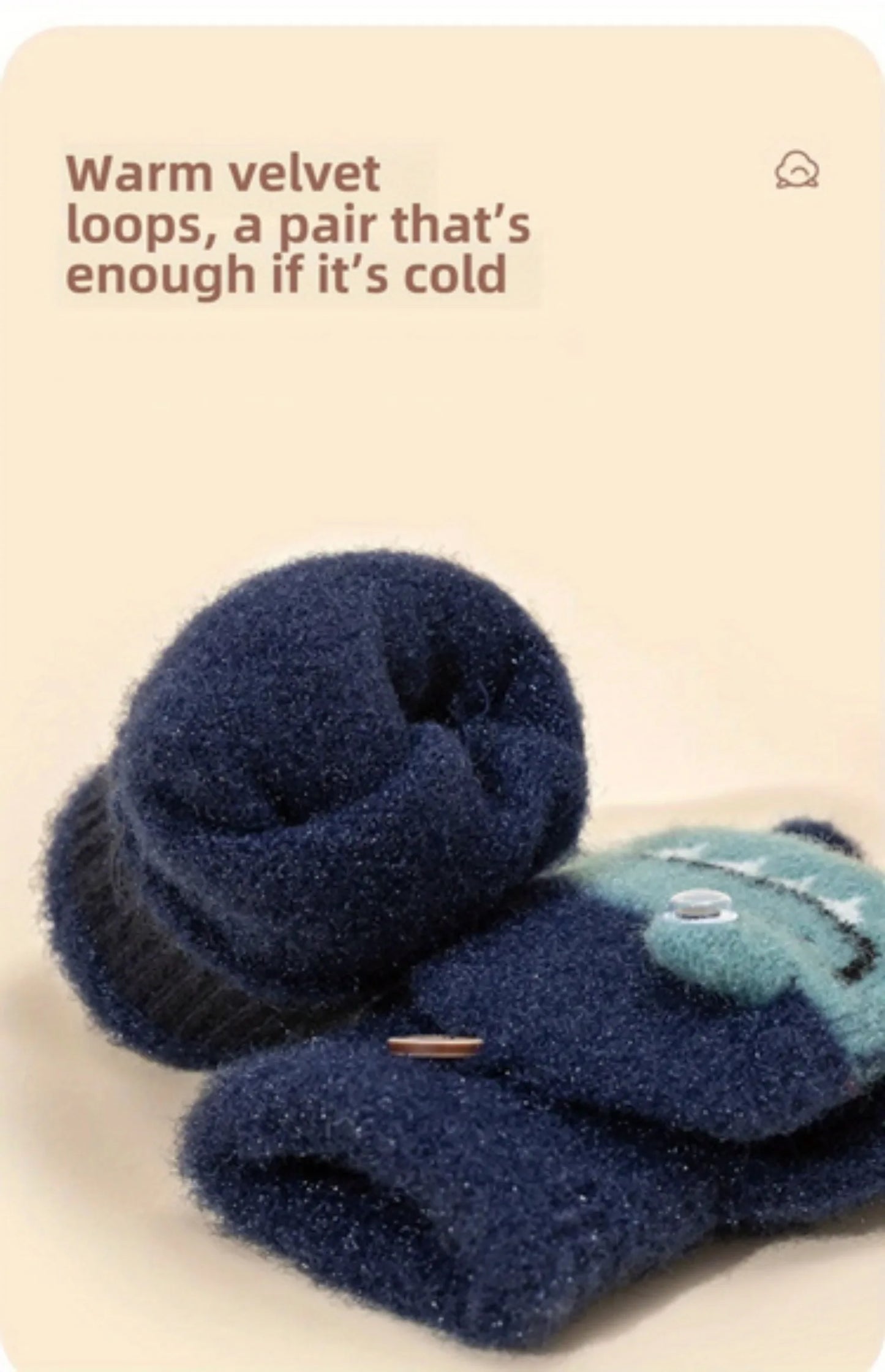 Kids Knitted Alligator Writing Gloves | Warm Winter Fingerless Gloves
