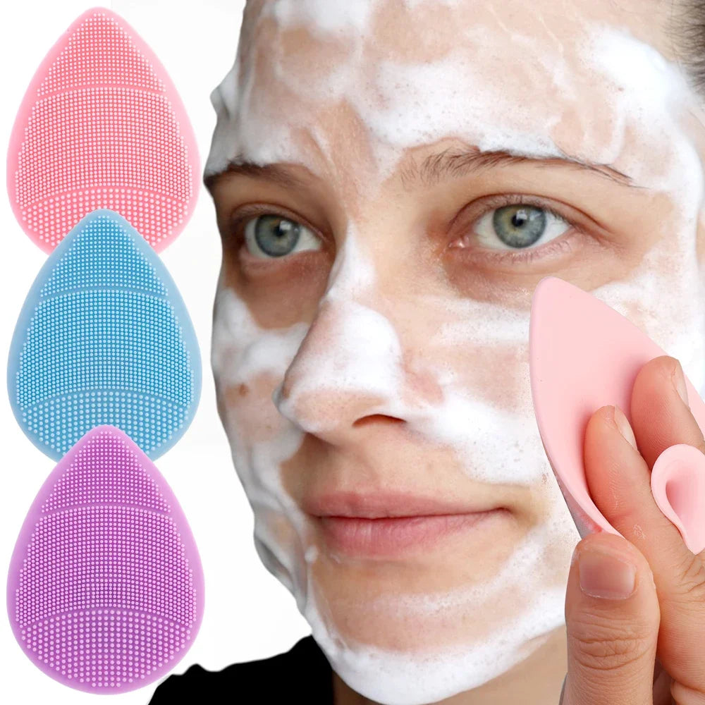 Soft Silicone Face Cleansing Brush | Gentle Skin Massager