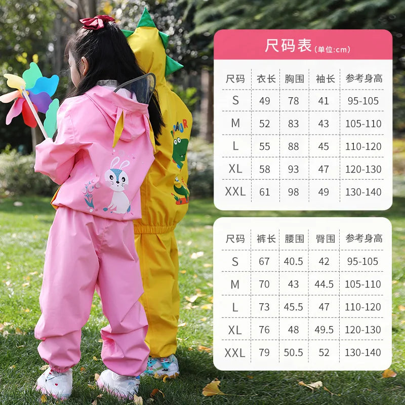 Children's Thickened Raincoat | Durable Outdoor Rain Gear