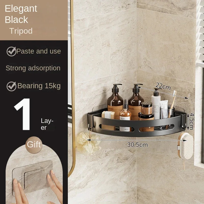 No Drill Shower Shelf | Strong Adhesive Bathroom Organizer