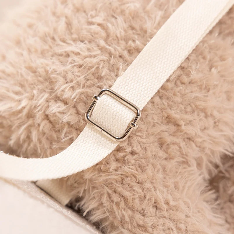 Cute Plush Dog Sling Bag | Adorable Shoulder Purse for Kids