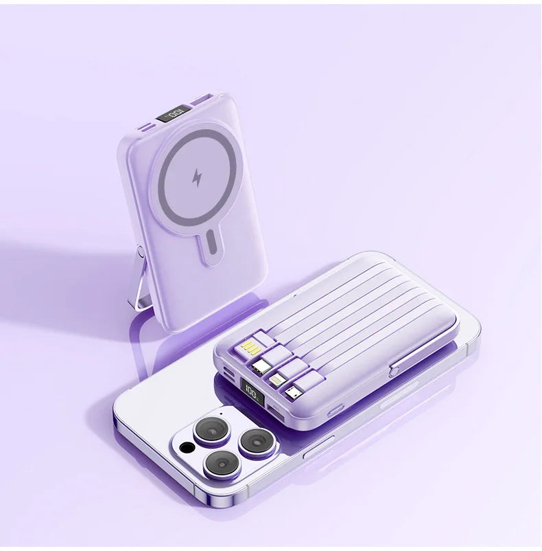 20000mAh Magnetic Wireless Power Bank | Fast Charging & Portable