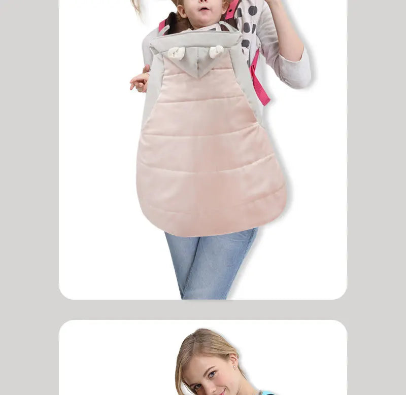Baby Carrier Wrap Cocoon Newborn Waist Seat Warm Baby Blanket Shoulder Shawl Outdoor Spring Autumn Winter Windproof Coat Blanket