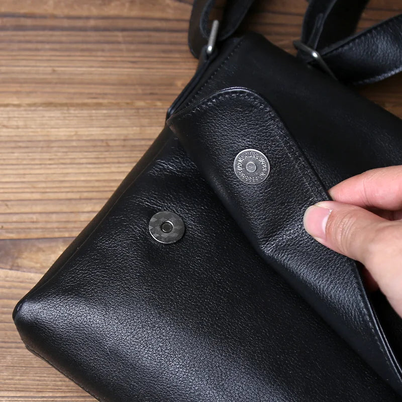 Men's Leather Crossbody Bag | Stylish Multifunctional Shoulder Bag