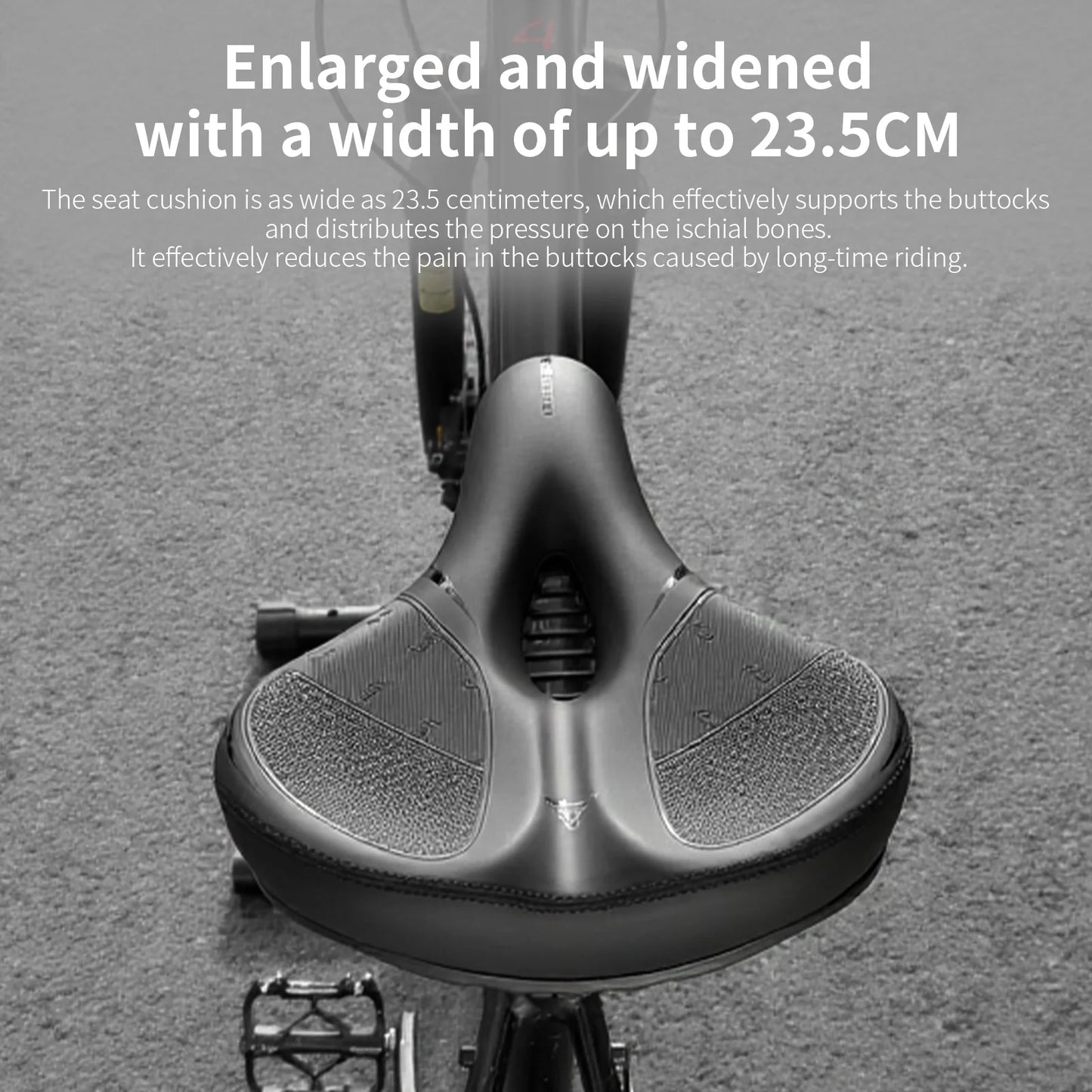 Universal Soft Bicycle Saddle - Shock Absorbing & Waterproof Cushion