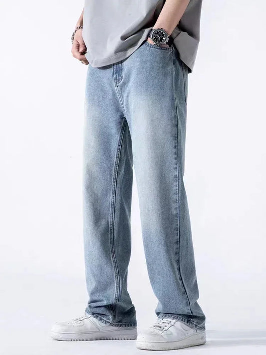 Men's Casual Wide Baggy Denim Jeans | Spring Summer Streetwear Pants