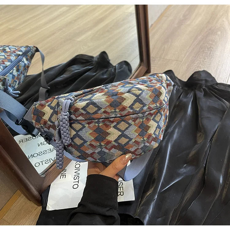 Stylish Corduroy Belt Bag for Women | Versatile Fanny Pack