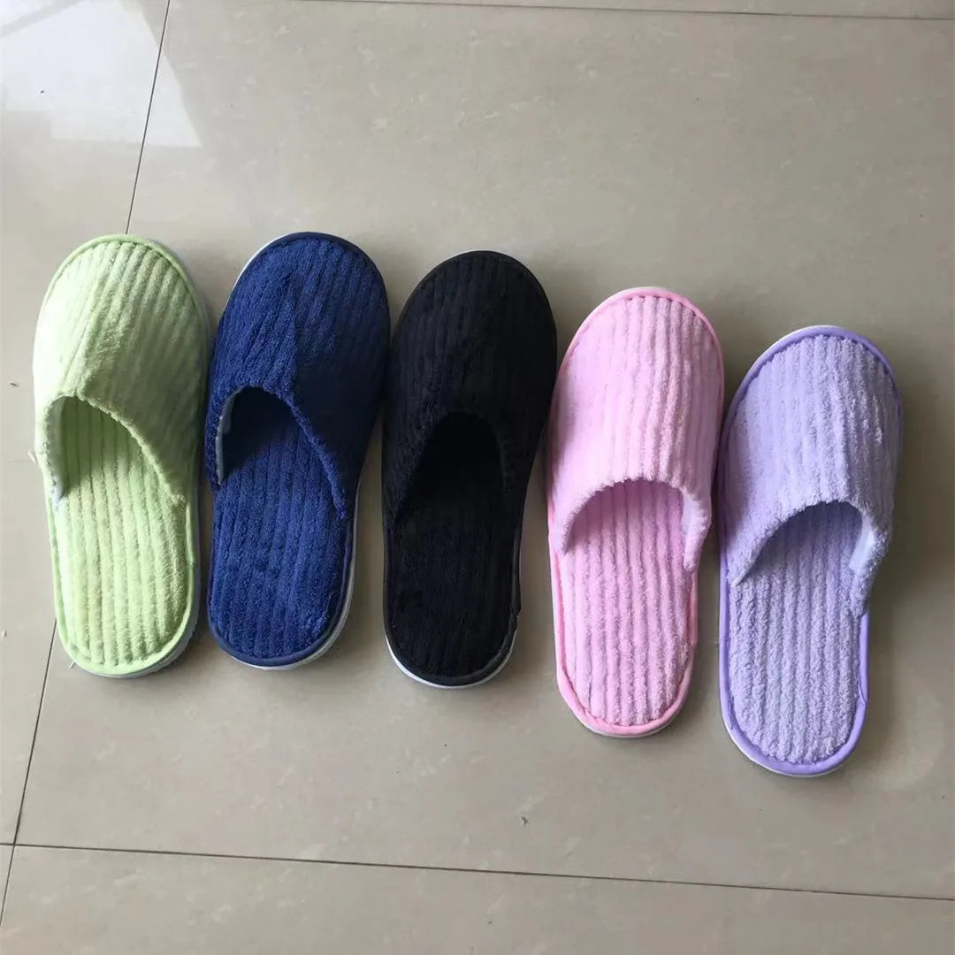 Comfortable Disposable Cotton Slippers | Hotel & Home Use