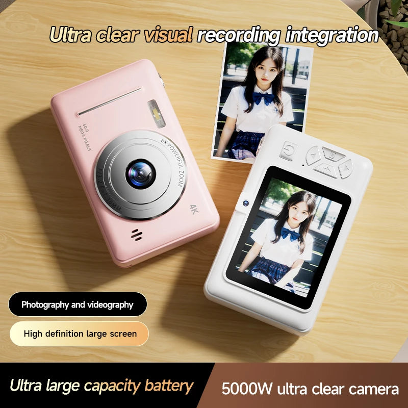 Portable 4K CCD Retro Digital Camera | 50MP Autofocus Photography
