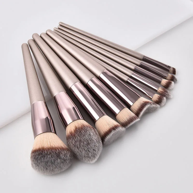 Champagne Makeup Brush for Flawless Foundation & Blending