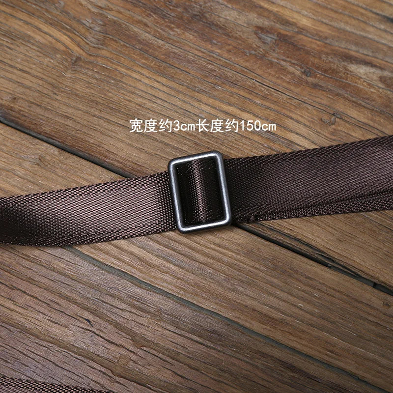 NZPJ Vintage Genuine Leather Men's Shoulder Bag Natural Cowhide Crossbody Bag Casual Small Backpack Suitable for 8-inch iPad