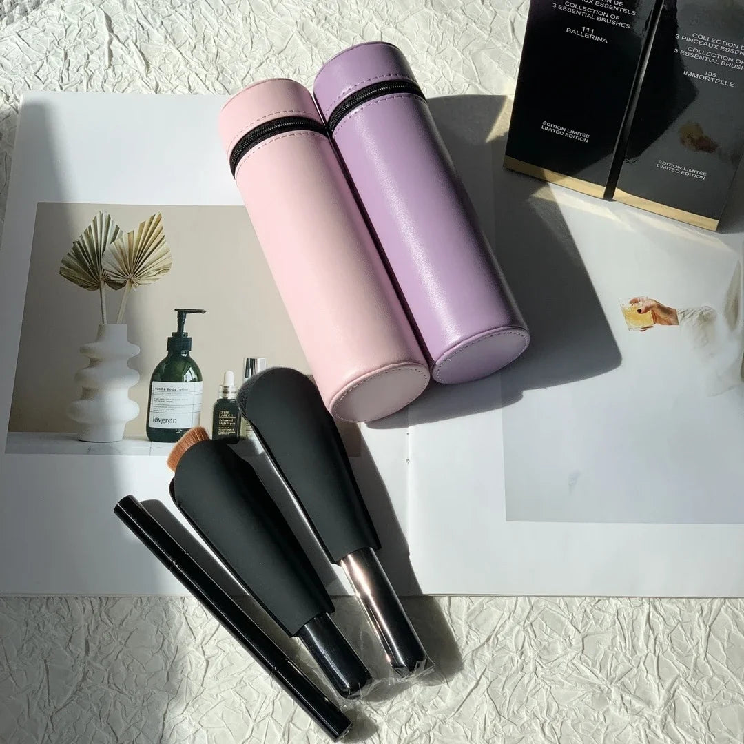 Luxury 3-Piece Goat Hair Makeup Brush Set | Perfect Gift for Her