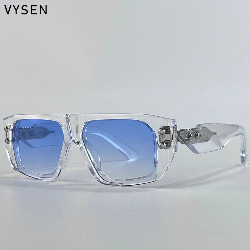Polarized Steampunk Square Sunglasses for Men | Trendy Fashion Eyewear