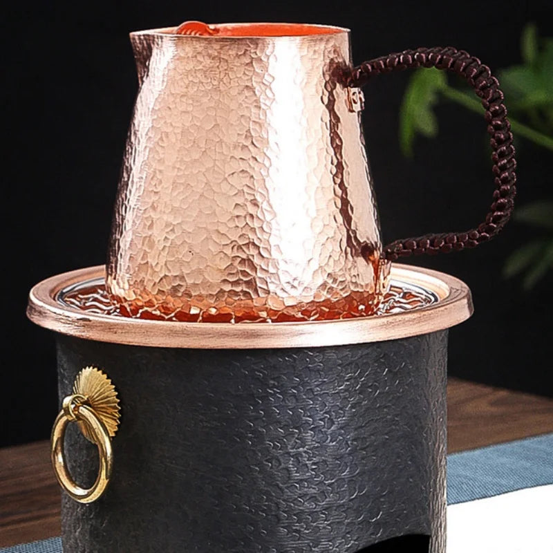 Handcrafted Vintage Copper Coffee Mug | 500ml Drinkware