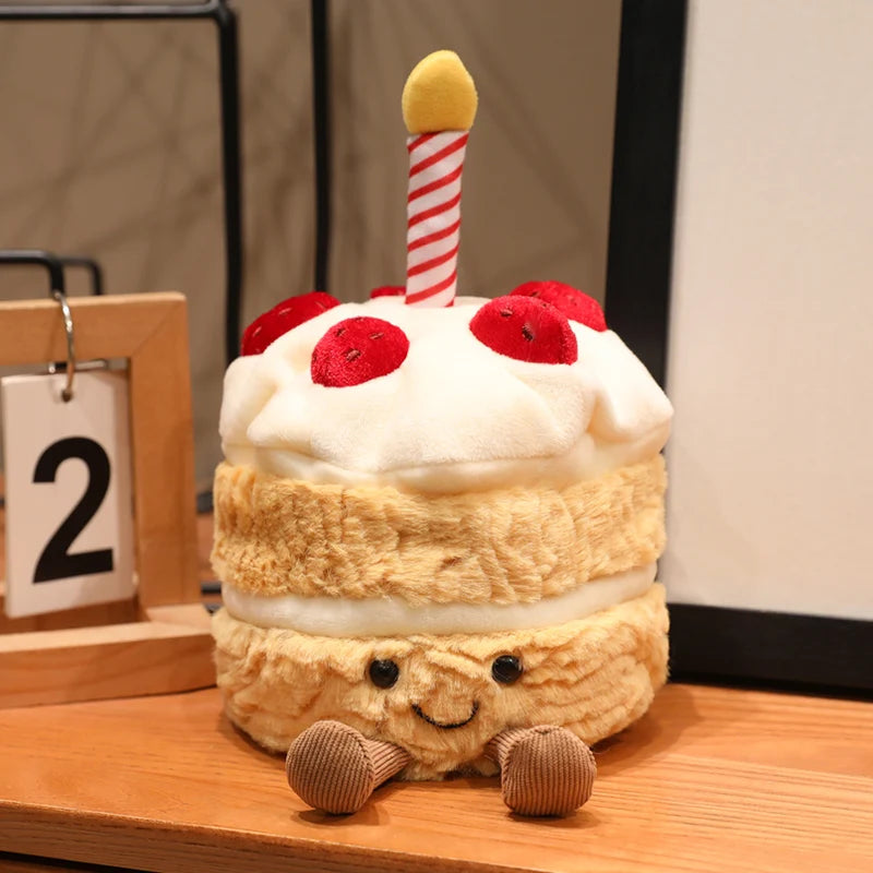 16cm Strawberry Cake Plush Doll | Sweet Pillow Party Prop