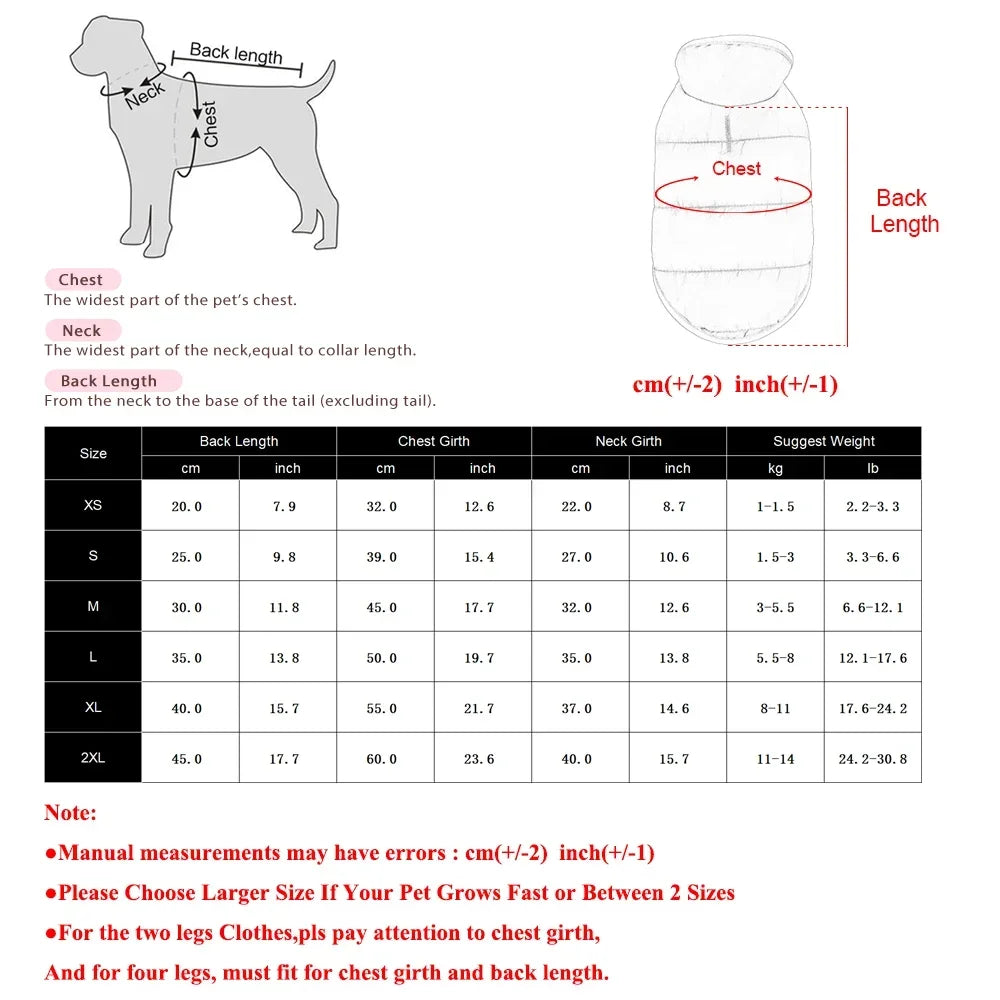 Warm Reversible Fleece Pet Jacket | Stylish Waterproof Coat