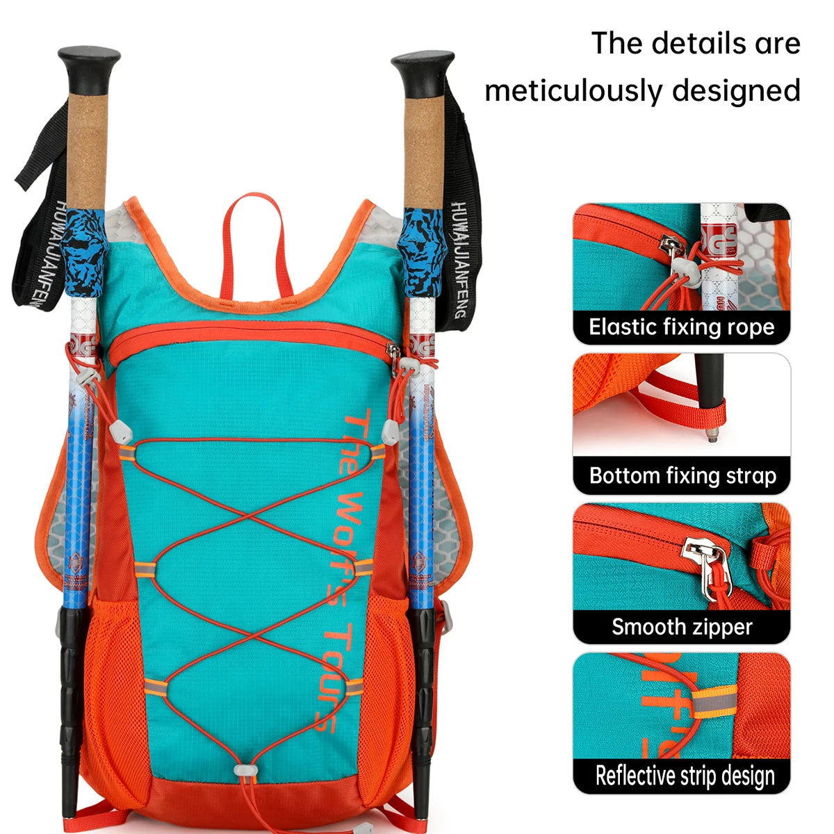 Outdoor Hiking Backpack for Women, Lightweight 16L Hiking Backpack for Men, Lightweight Mountain Climbing Sports Cross-Country Club Running Backpack