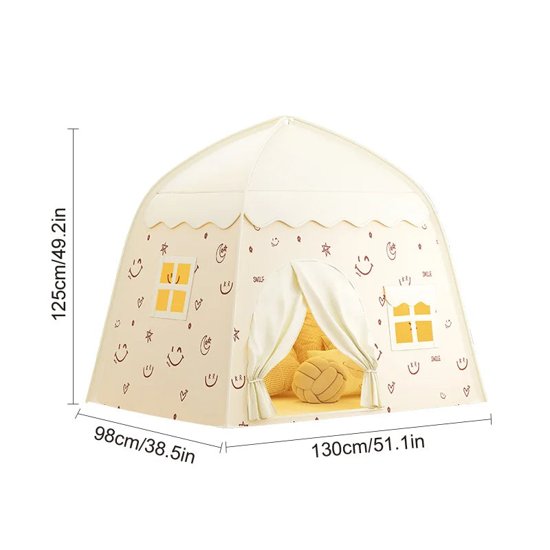 Khaki Toy Castle | Portable Children's Play Tent for Pretend Play