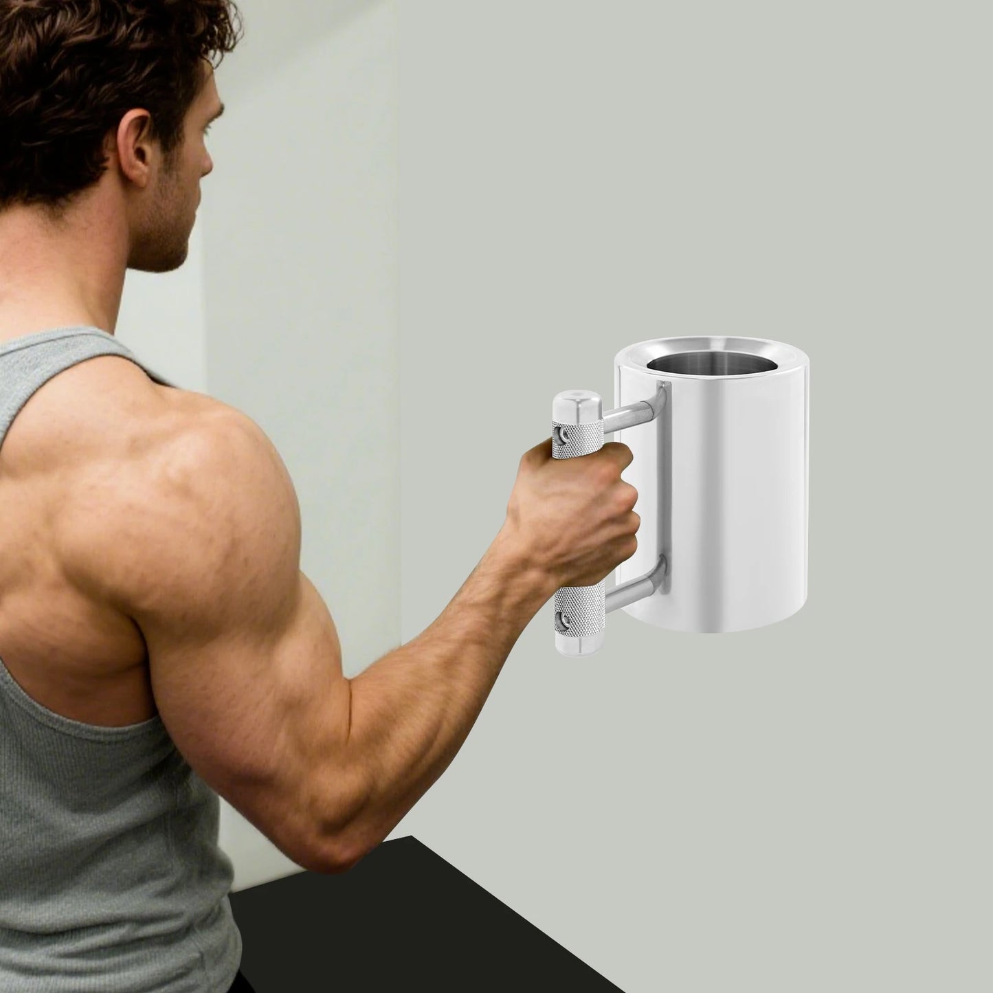 Heavy-Duty Stainless Steel Sports Mug | Fitness Dumbbell Cup