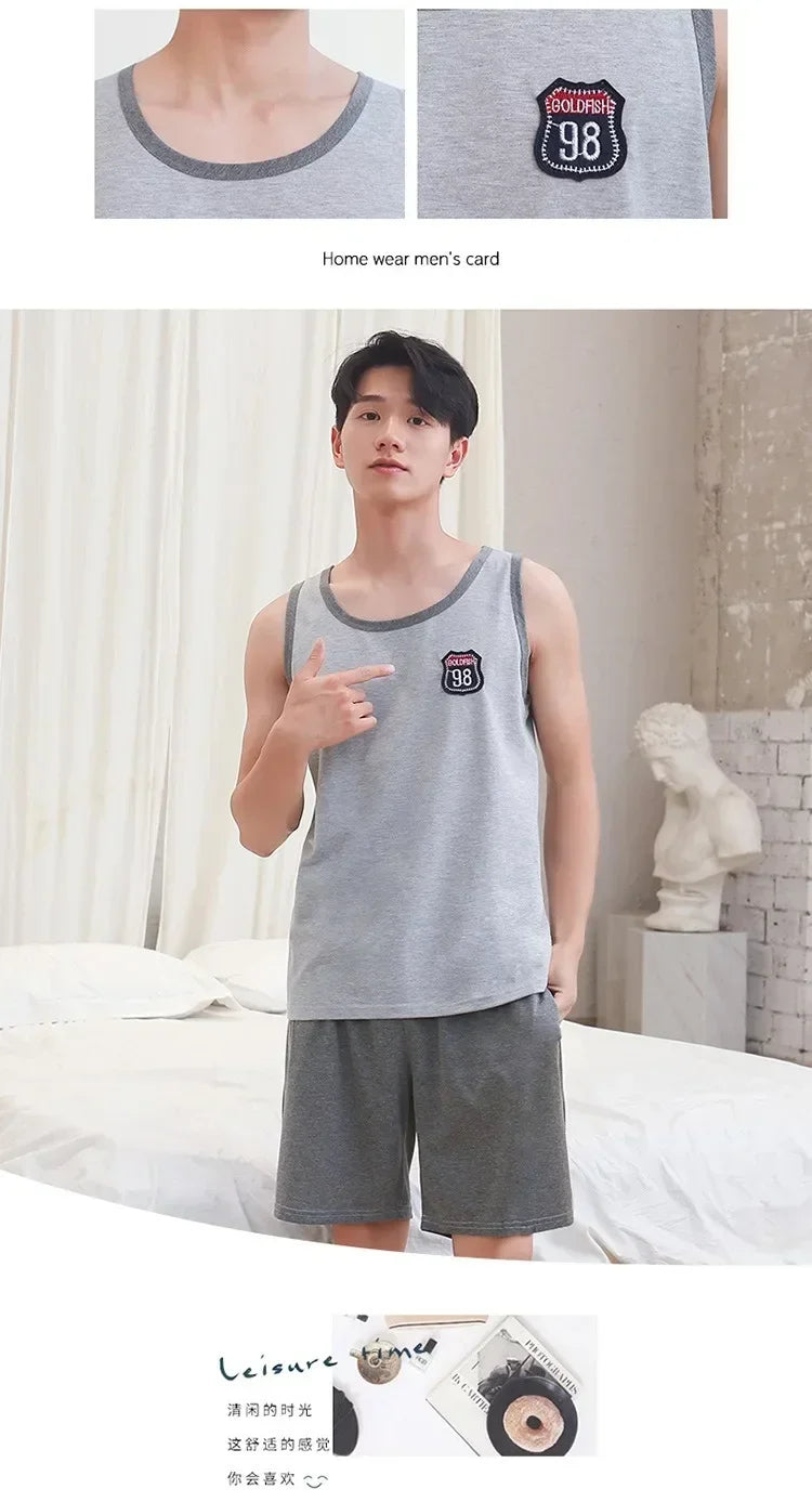Men's Summer Pajamas | Cool & Comfortable Short-Sleeve Sleepwear