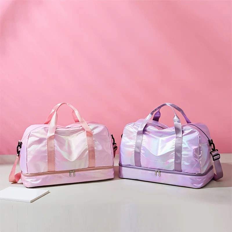 Lightweight Holographic Travel Duffel Bag | Large Capacity Tote