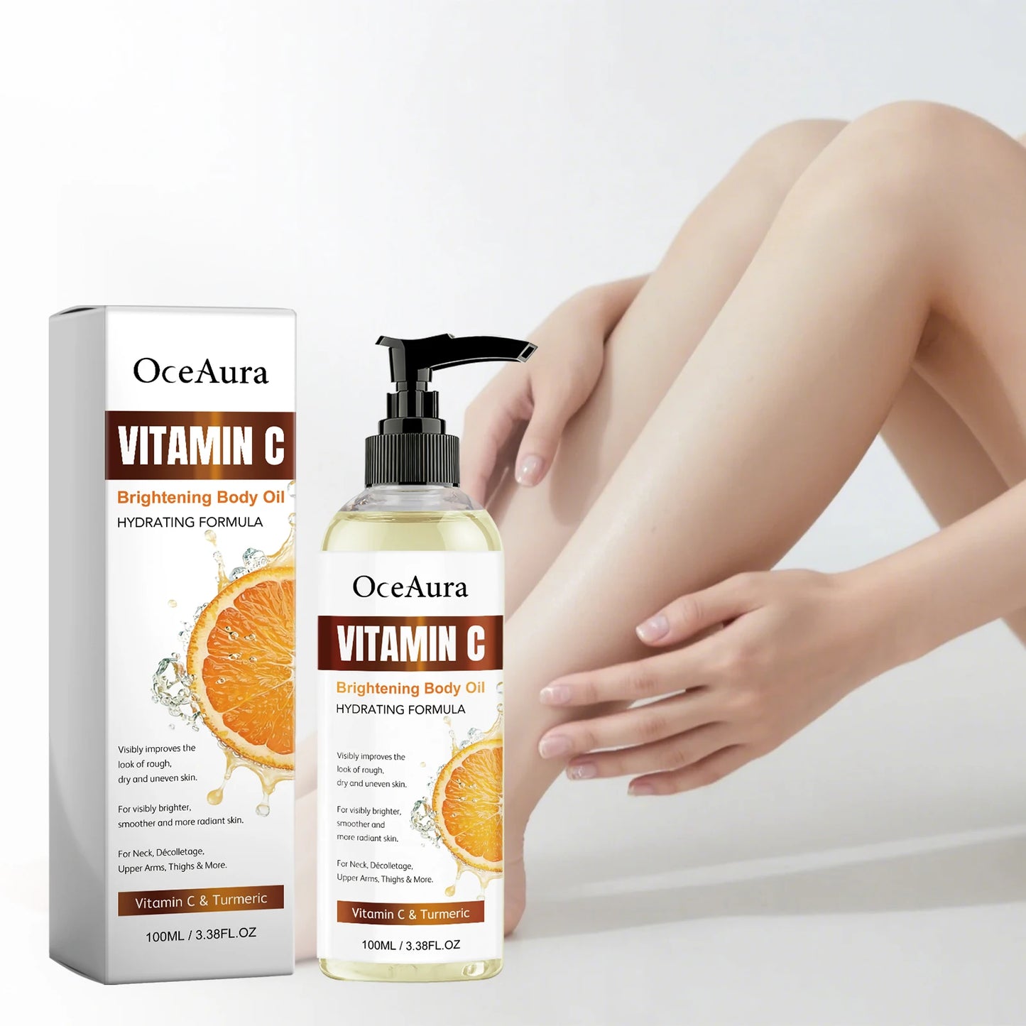 Vitamin C Body Massage Oil | Moisturizing Brightening Skin Oil
